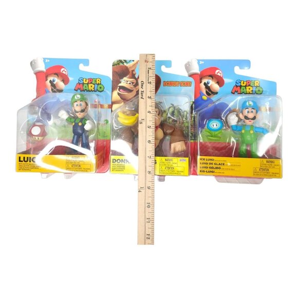 Super Mario Donkey Kong Bananas Luigi Super Star Mario Coin Figures Toy Lot NEW - Picture 12 of 16